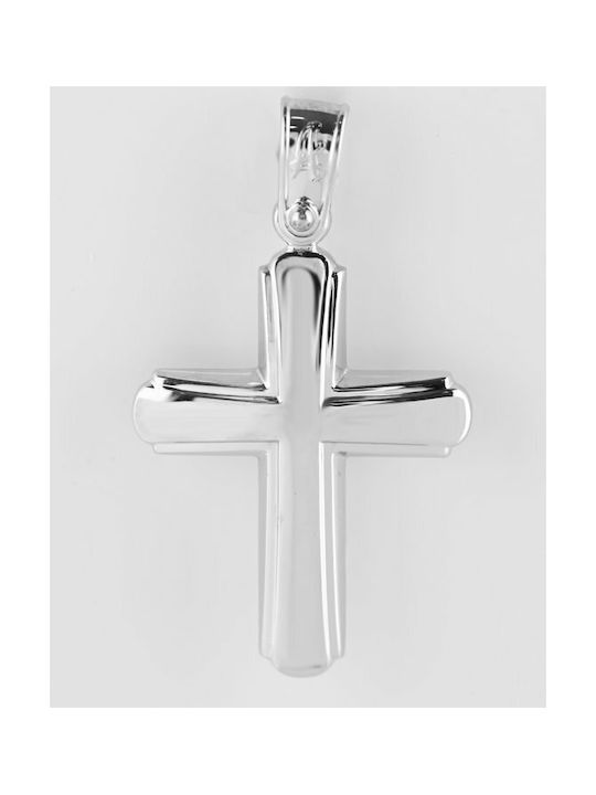 White Gold Cross 14K