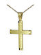 Herren Gold Kreuz 14K