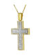 Damen Gold Kreuz 14K