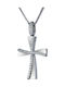 Women's White Gold Cross 14K