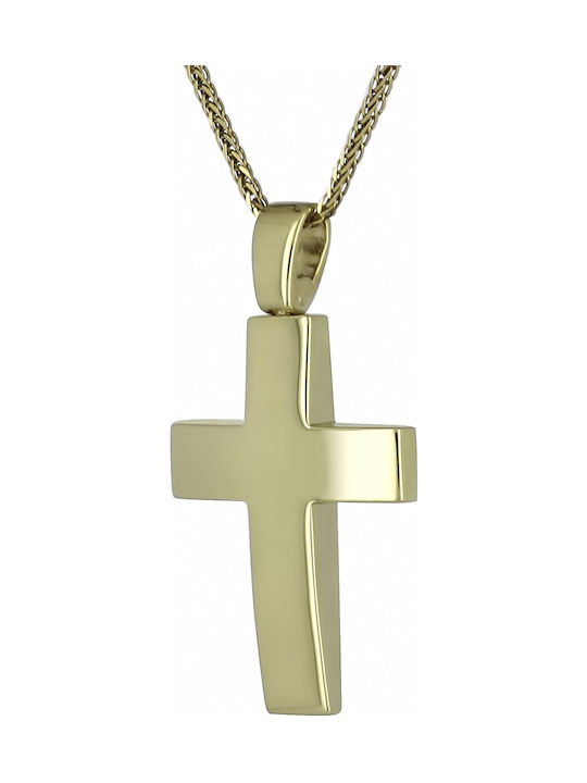 Herren Gold Kreuz 14K