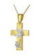 Damen Gold Kreuz 14K