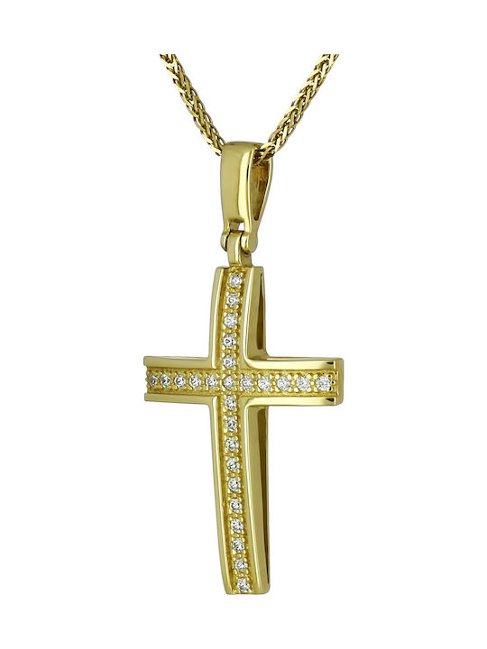 Femeiesc Aur Cruce 14K