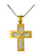 Femeiesc Aur Cruce 14K