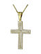 Damen Gold Kreuz 14K