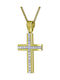 Damen Gold Kreuz 14K