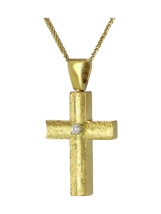 Femeiesc Aur Cruce 14K