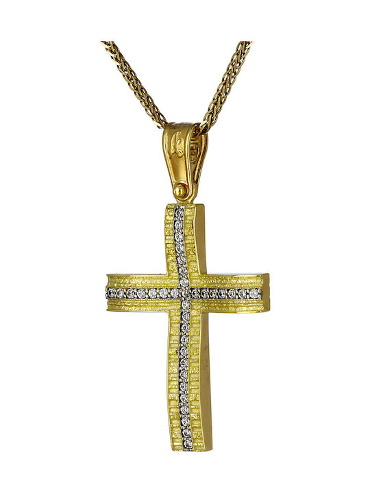 Femeiesc Aur Cruce 14K