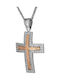 Women's White Gold Cross 14K