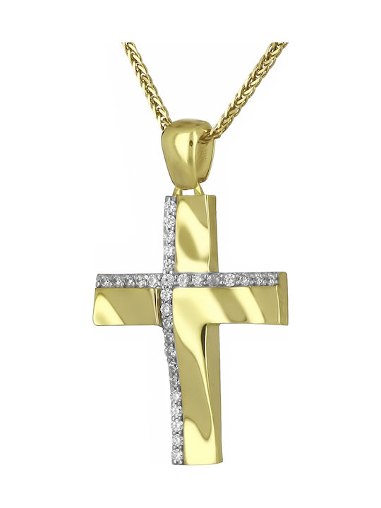 Femeiesc Aur Cruce 14K