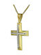 Damen Gold Kreuz 14K