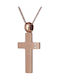 Damen Roségold Kreuz 14K