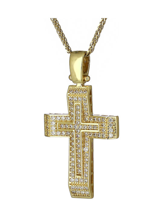 Femeiesc Aur Cruce 14K