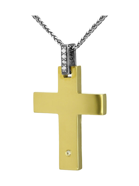 Damen Gold Kreuz 14K