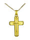 Herren Gold Kreuz 14K