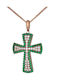 Women's Rose Gold Cross 18K