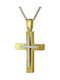 Herren Gold Kreuz 14K