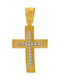 Damen Gold Kreuz 14K