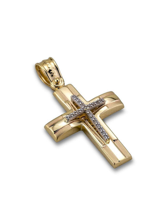 Damen Gold Kreuz 14K Goldsmith