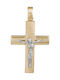 Herren Gold Kreuz 14K