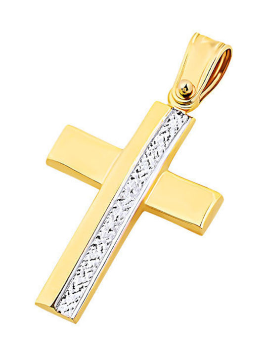 Damen Gold Kreuz 14K