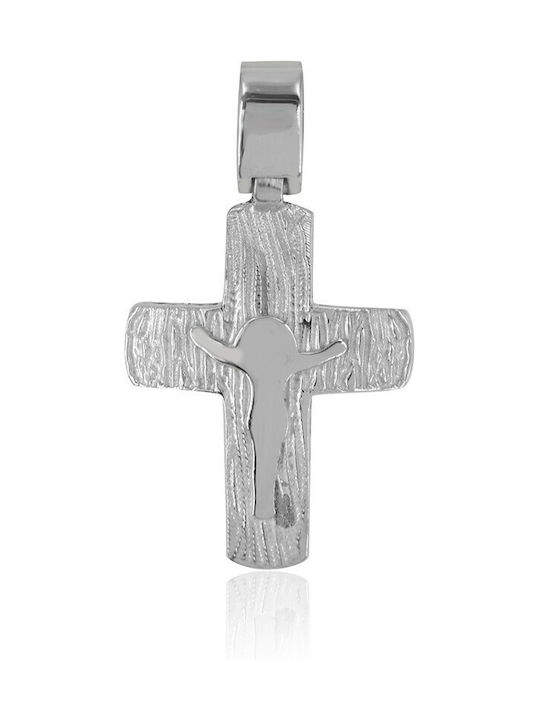 White Gold Cross 14K Vitopoulos