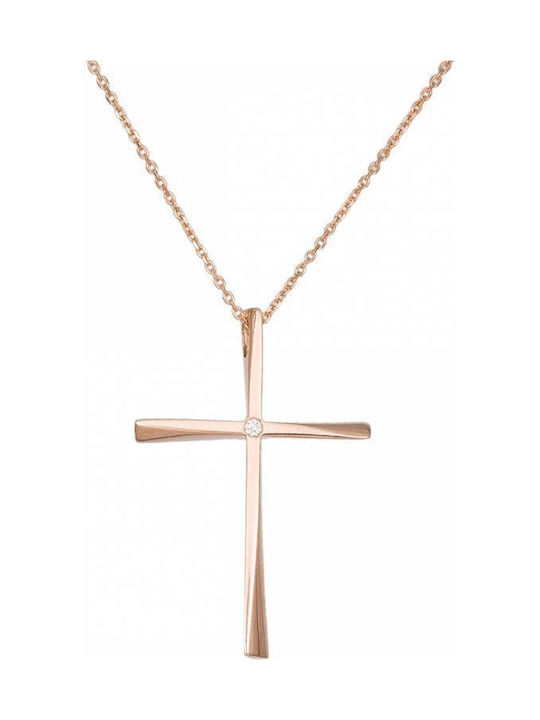 Women's Gold Cross 18K with Chain