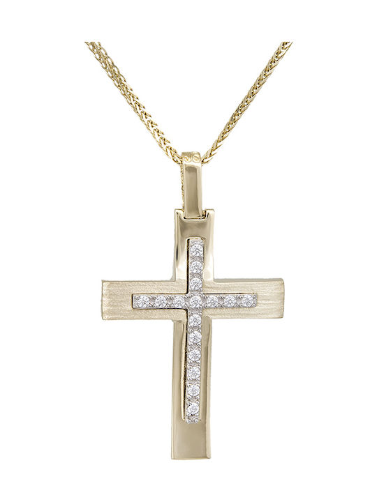 Women's Gold Cross 14K with Chain