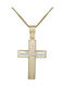 Women's Gold Cross 9K with Chain