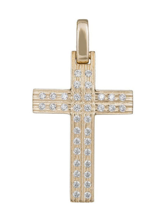 Damen Gold Kreuz 14K