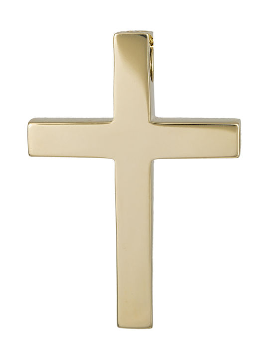 Herren Gold Kreuz 18K