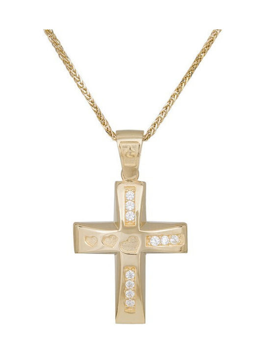 Women's Gold Cross 14K with Chain