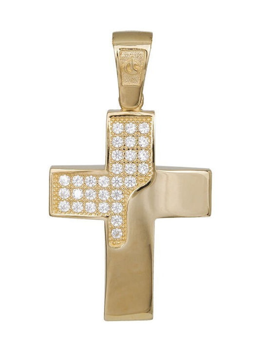 Damen Gold Kreuz 14K