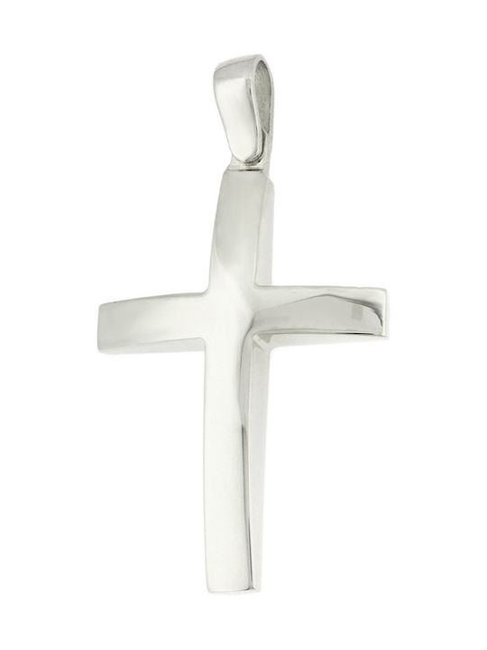 White Gold Cross 14K