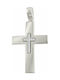 White Gold Cross 14K