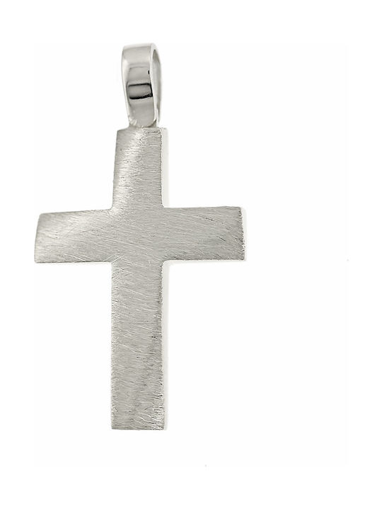 White Gold Cross 14K