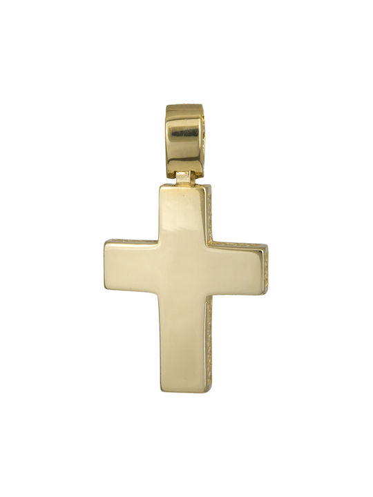 Herren Gold Kreuz 14K