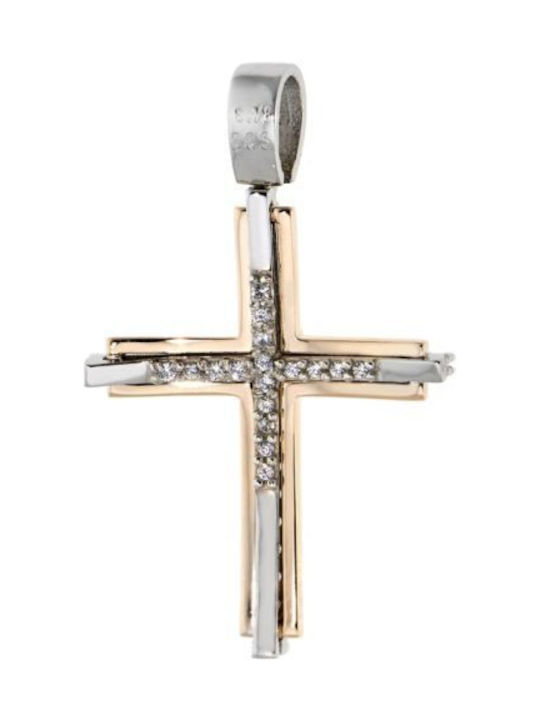 Damen Gold Kreuz 14K