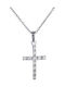 Women's White Gold Cross 14K