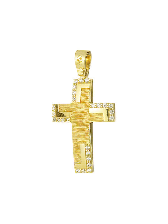 Gatsa Damen Gold Kreuz 14K