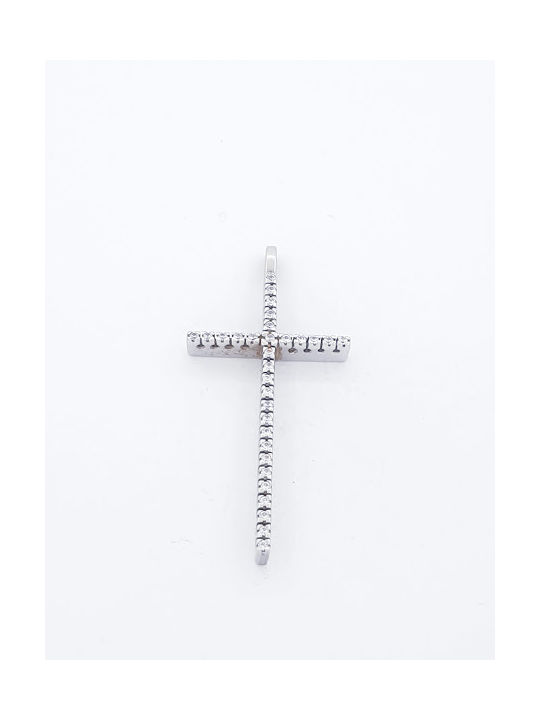 Kirkikosmima Women's White Gold Cross 14K