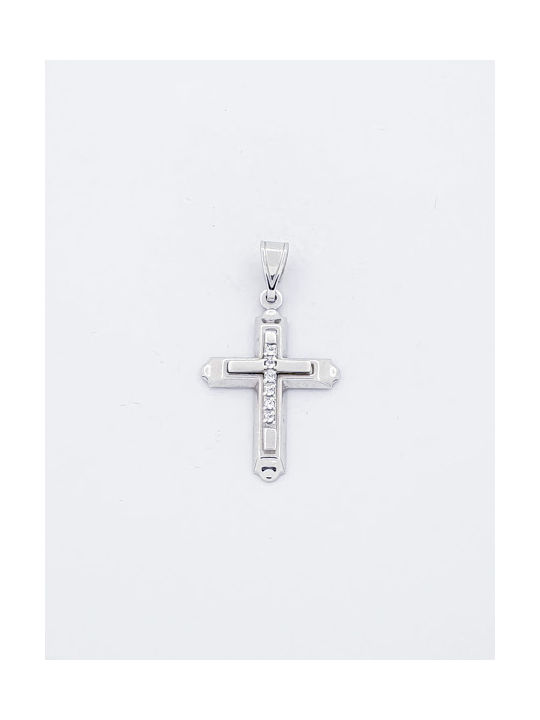 Kirkikosmima Women's White Gold Cross 14K