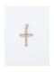 Kirkikosmima Men's White Gold Cross 14K