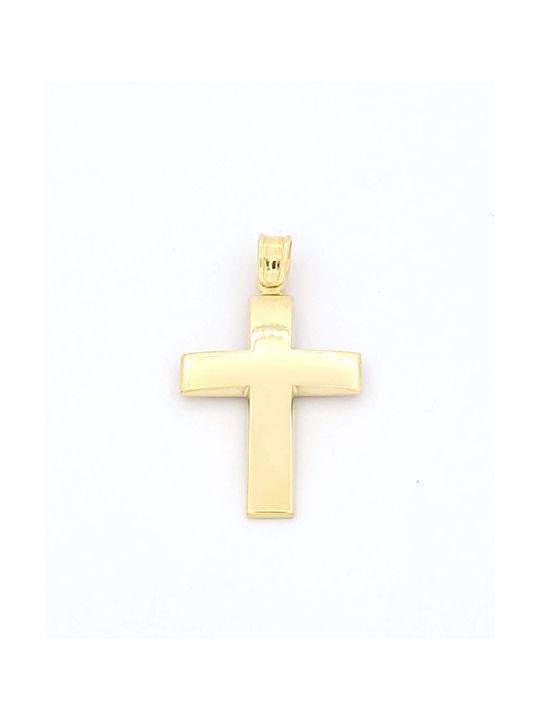 Kirkikosmima Herren Gold Kreuz 14K mit Kette