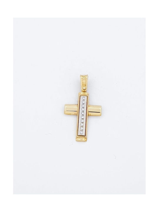 Kirkikosmima Damen Gold Kreuz 14K