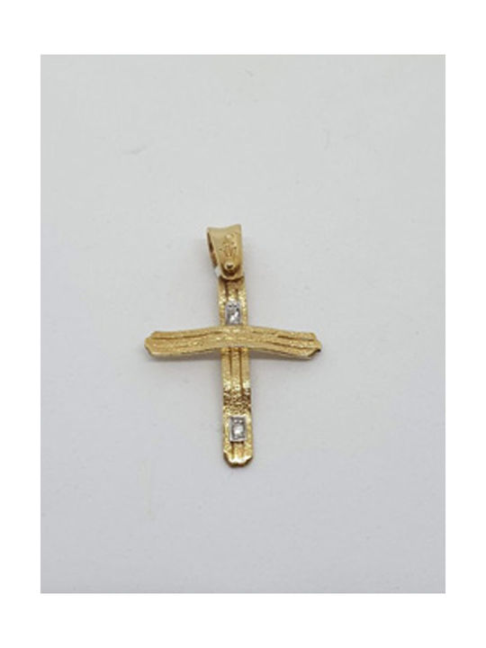 Kirkikosmima Damen Gold Kreuz 14K