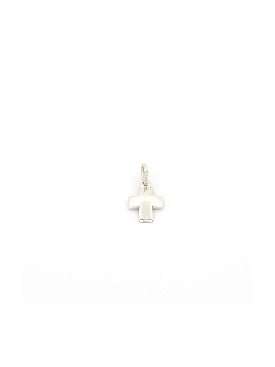 Kirkikosmima Women's White Gold Cross 9K with Chain