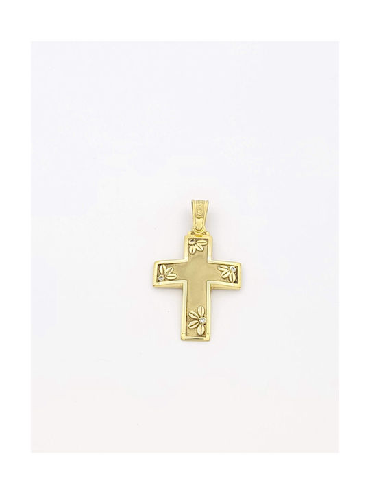 Kirkikosmima Damen Gold Kreuz 14K