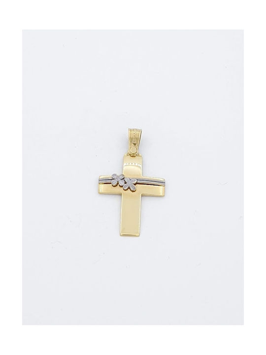 Kirkikosmima Damen Gold Kreuz 14K