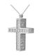 Women's White Gold Cross 14K with Chain